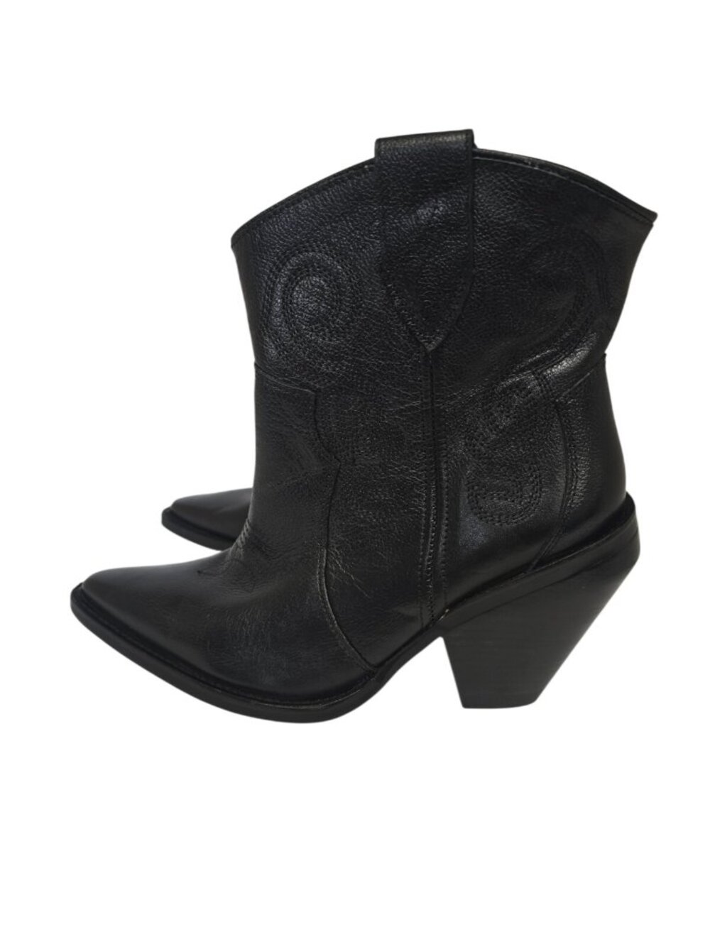 Dingo Women's DI951 Pretty N Prissy Western Leather Ankle Boots Black Size 8M - Picture 4 of 7